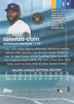 2020 Stadium Club Chrome #29 Lorenzo Cain Back