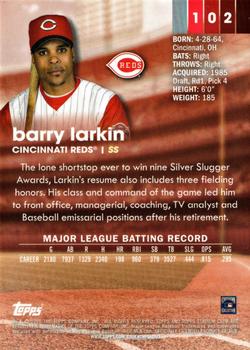 2020 Stadium Club Chrome #102 Barry Larkin Back