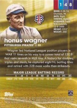 2020 Stadium Club Chrome #148 Honus Wagner Back