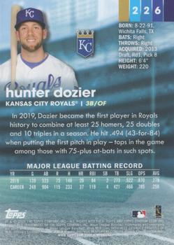 2020 Stadium Club Chrome #226 Hunter Dozier Back