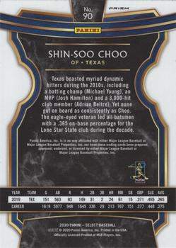 2020 Panini Select - Holo #90 Shin-Soo Choo Back