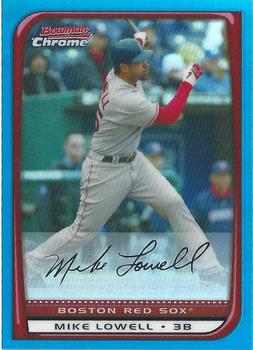 2008 Bowman Chrome - Blue Refractors #117 Mike Lowell Front