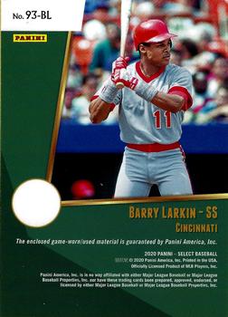 2020 Panini Select - 1993 Retro Select Materials #93-BL Barry Larkin Back