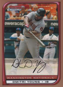 2008 Bowman Chrome - Gold Refractors #22 Dmitri Young Front