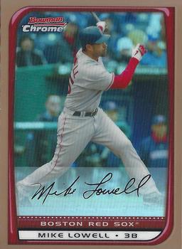 2008 Bowman Chrome - Gold Refractors #117 Mike Lowell Front