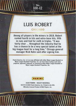 2020 Panini Select - Hot Rookies #HR-12 Luis Robert Back