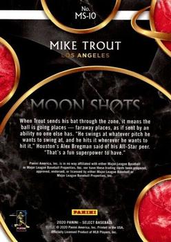 2020 Panini Select - Moon Shots #MS-10 Mike Trout Back