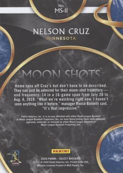 2020 Panini Select - Moon Shots #MS-11 Nelson Cruz Back
