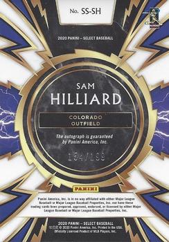 2020 Panini Select - Sparks Signatures #SS-SH Sam Hilliard Back