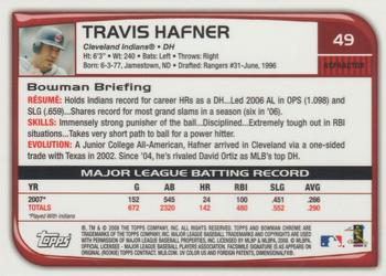 2008 Bowman Chrome - Refractors #49 Travis Hafner Back