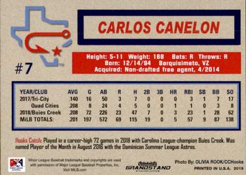 2019 Grandstand Corpus Christi Hooks #NNO Carlos Canelon Back