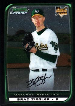 2008 Bowman Draft Picks & Prospects - Chrome #BDP41 Brad Ziegler Front