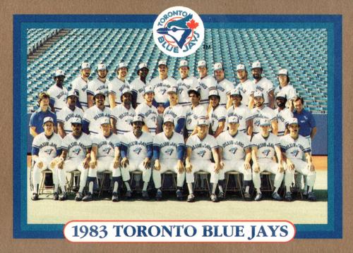1992 Maxwell House Toronto Blue Jays - Gold Border #NNO 1983 Toronto Blue Jays Team Photo Front