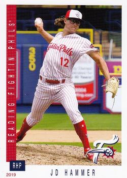 2019 Reading Fightin Phils Updated Set #NNO JD Hammer Front