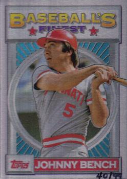 2015 Topps 1993 Finest Design Metal #NNO Johnny Bench Front