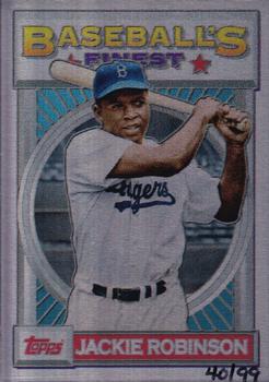 2015 Topps 1993 Finest Design Metal #NNO Jackie Robinson Front