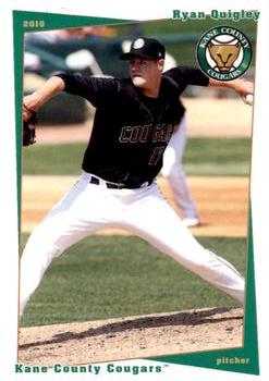 2010 Grandstand Kane County Cougars #NNO Ryan Quigley Front