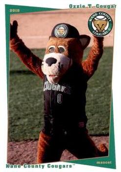 2010 Grandstand Kane County Cougars #NNO Ozzie T. Cougar Front