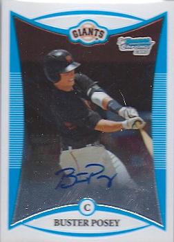 2008 Bowman Draft Picks & Prospects - Chrome Prospects #BDPP128 Buster Posey Front