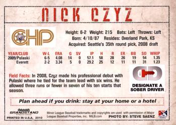 2010 Grandstand High Desert Mavericks #NNO Nick Czyz Back