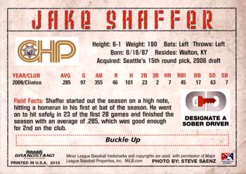 2010 Grandstand High Desert Mavericks #NNO Jake Shaffer Back