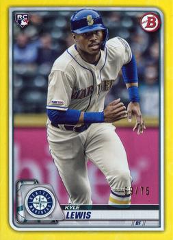 2020 Bowman - Yellow #78 Kyle Lewis Front