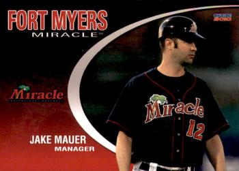 2010 Choice Fort Myers Miracle #02 Jake Mauer Front