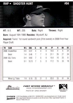 2010 Choice Fort Myers Miracle #04 Shooter Hunt Back