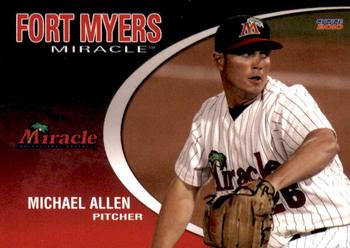 2010 Choice Fort Myers Miracle #12 Michael Allen Front