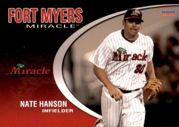 2010 Choice Fort Myers Miracle #17 Nate Hanson Front