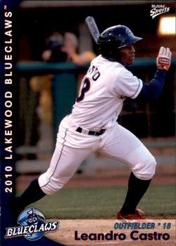 2010 MultiAd Lakewood BlueClaws #5 Leandro Castro Front