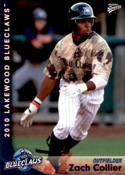 2010 MultiAd Lakewood BlueClaws #6 Zach Collier Front