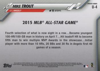 2020 Topps Update #U-4 Mike Trout Back