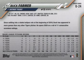 2020 Topps Update #U-24 Buck Farmer Back