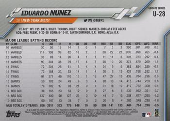 2020 Topps Update #U-28 Eduardo Nunez Back