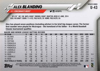 2020 Topps Update #U-43 Alex Blandino Back