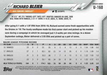 2020 Topps Update #U-160 Richard Bleier Back
