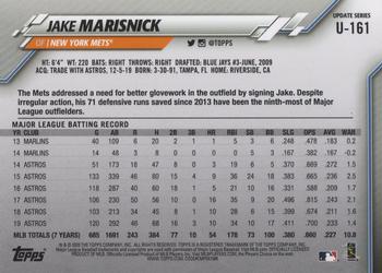 2020 Topps Update #U-161 Jake Marisnick Back