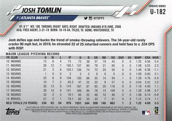 2020 Topps Update #U-182 Josh Tomlin Back