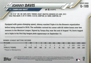 2020 Topps Update #U-189 Johnny Davis Back