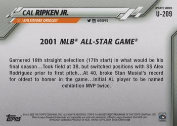 2020 Topps Update #U-209 Cal Ripken Jr. Back