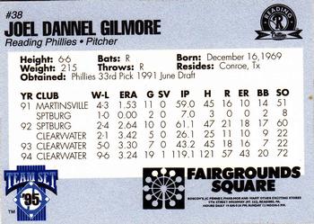 1995 Reading Phillies #NNO Joel Gilmore Back