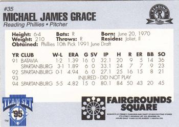 1995 Reading Phillies #NNO Michael Grace Back