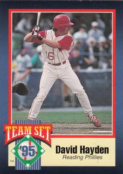 1995 Reading Phillies #NNO David Hayden Front