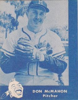 1988 JALFCO 1960 Lake to Lake Dairy Milwaukee Braves Reprints #NNO Don McMahon Front