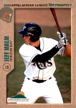 2010 Grandstand Appalachian League Top Prospects #NNO Jeff Malm Front