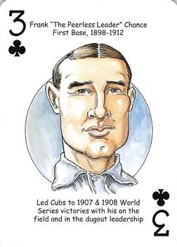 2008 Hero Decks Chicago Cubs Baseball Heroes Playing Cards #3♣️ Frank Chance Front