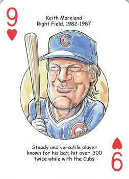2008 Hero Decks Chicago Cubs Baseball Heroes Playing Cards #9♥️ Keith Moreland Front