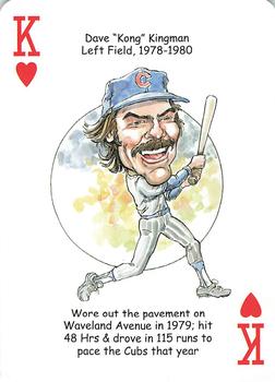 2008 Hero Decks Chicago Cubs Baseball Heroes Playing Cards #K♥️ Dave Kingman Front