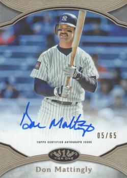 2020 Topps Tier One - Prime Performers Autographs #PPA-DMA Don Mattingly Front